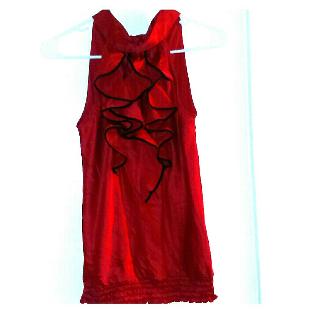 Red dress up top
